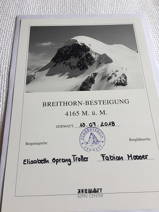 Breithorn Diplom